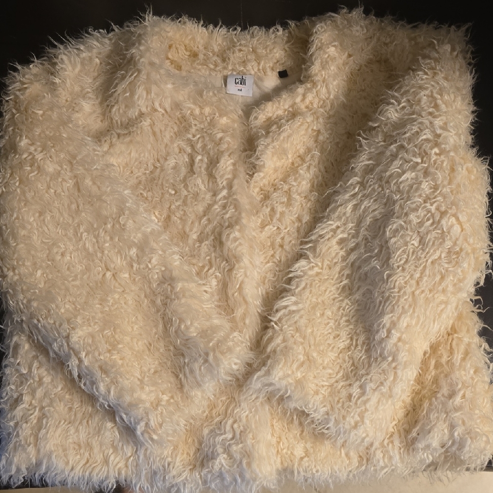 CAbi Cream Textured Jacket